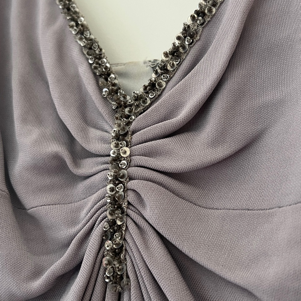 Elegant Gray Maxi Dress